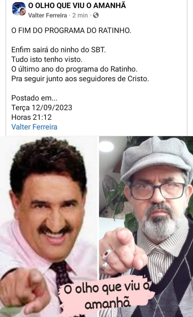 Ratinho é demitido do SBT.