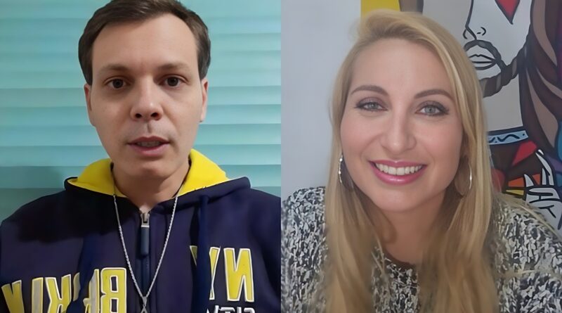 O jornalista Anddreh Ponttez e a Sensitiva Michele