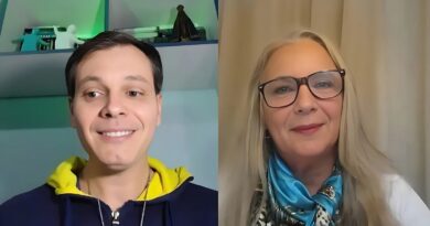 O jornalista Anddreh Ponttez e a paranormal Tania Macedo