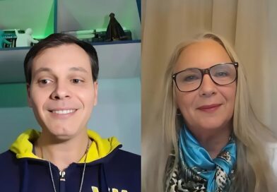 O jornalista Anddreh Ponttez e a paranormal Tania Macedo