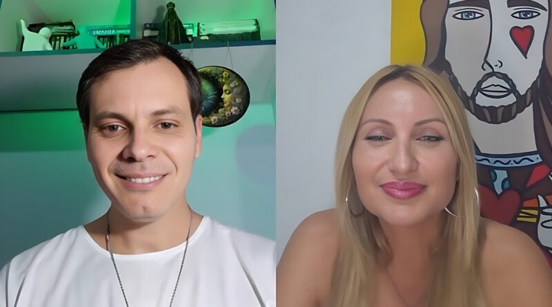 Em nova live, Michele Sensitiva traz previsões para o Brasil e políticos em geral O jornalista Anddreh Ponttez e a Sensitiva Michele
