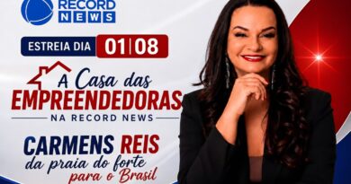 Carmen Reis estreia em reality show da Record News em agosto
