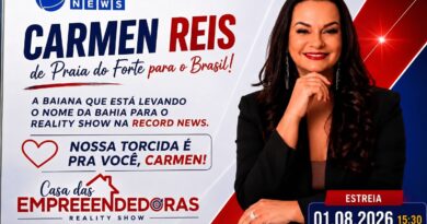 Carmen Reis estreia em reality show da Record News em agosto